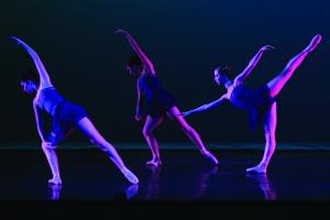 Jill Barrile photo: Choreography III and Senior Seminar students put together pieces to present this weekend.
